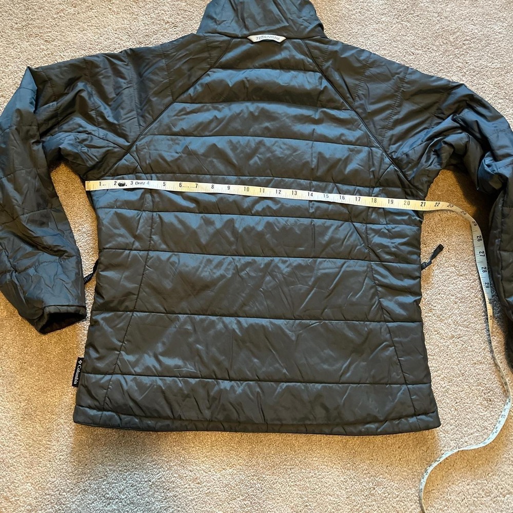 Women's Columbia titanium full zip black jacket warmth gorp M - Picture 6 of 6